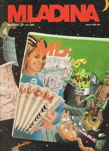MLADINA #20 1988 VIntage YUGOSLAVIAN MAGAZINE cover DRUGA GODBA by ZVONKO COH - Picture 1 of 1