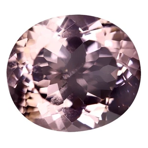 4.12 ct Extraordinary Oval Cut (11.54 x 10.01 mm) Pink Morganite Gemstone - Picture 1 of 2
