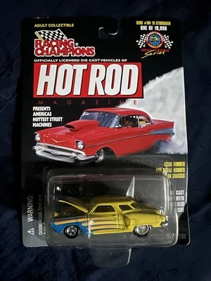 1998 Racing Champions Hot Rod Magazine ~ 1951 Studebaker ~ #104 Yellow & Blue - Image 1 of 2