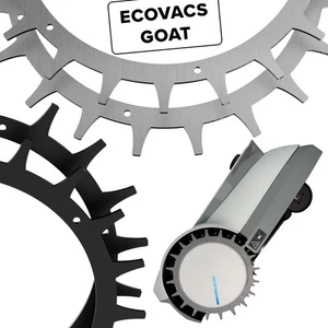 Picos para robot cortacésped ECOVACS GOAT - acero inoxidable - tinta Tornillos plata/negro - Imagen 1 de 21