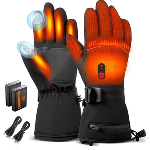 10000mAhx2 Rechargeable Heated Gloves for Men & Women, 7.4V Fast Heating Heat... - Foto 1 di 7