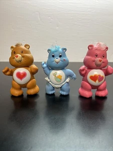 Vintage 1983 Kenner Care Bears Lot Tenderheart Bear 3,5" Posable PVC Figures R5 - Bild 1 von 7