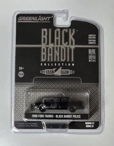 2023 Greenlight Black 1988 Ford Taurus Police Interceptor 1:64 Black Bandit Ed. - Bild 1 von 2