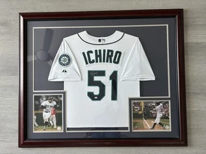 Ichiro Suzuki Seattle Mariners Autographed Jersey Framed (44X36) W/ COA - Picture 1 of 7