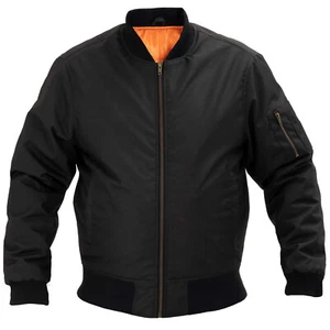 Kevlar Reinforced Harrington Bomber MOD Retro Scooter Motorcycle Jacket Black - Picture 1 of 3