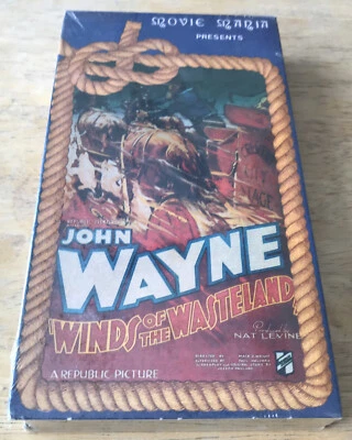 SEALED! NEW! VINTAGE JOHN WAYNE MOVIE VHS TAPE B&W "WINDS OF THE WASTE LAND" - Image 1 of 2