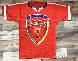 2014 FIFA World Cup Brazil Budweiser Giant Hanging Banner Flag Jersey Man Cave - Picture 1 of 9