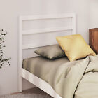 Bed Headboard White 96x4x100  Solid Wood Pine A6V3