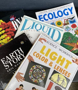 Menge 5 ~ Illustrierte Natur Jahreszeiten DNA Ökologie Licht ~ Kinder Wissenschaft Bücher - Bild 1 von 11