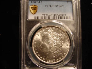 1887-O Morgan Silver Dollar - PCGS MS62, as pictured. - Picture 1 of 2