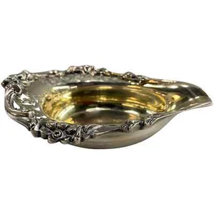 Charles Thomas Fox & George Fox Hallmarked Sterling Silver Boat with Gold Wash - Picture 1 of 9