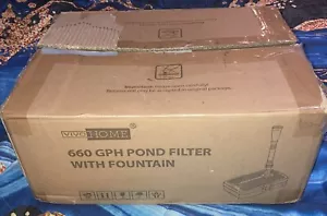 Vivohome 660 GPH Pond Filter with Fountain (New Open Box) FREE SHIPPING - Picture 1 of 9