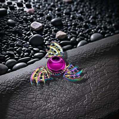 PSYGO-SKILLS Fidget Spinner Rainbow Hand Spinner Skills Stressabbau "Flügel" kostl. Vers.