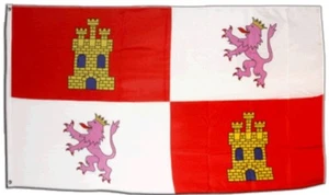 Fahne Spanien Kastilien-Leon Flagge kastilische Hissflagge 90x150cm - Picture 1 of 1