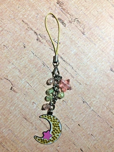 Cute STAR Swinging From The MOON Disney Cell Phone Charm Strap Hooks to Case - Picture 1 of 4