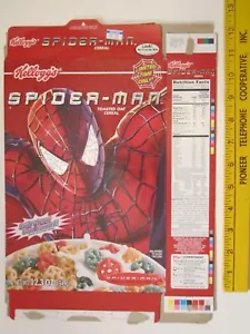 Scatola vuota per cereali Kellogg's 2002 Spider-Man Spidey-berry Z130A47 - Foto 1 di 2