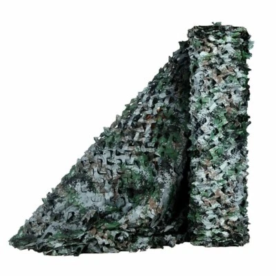 13x16.5Ft Military Woodland Camouflage Netting Cutable Camo Net Camping Hunting - Image 1 of 4