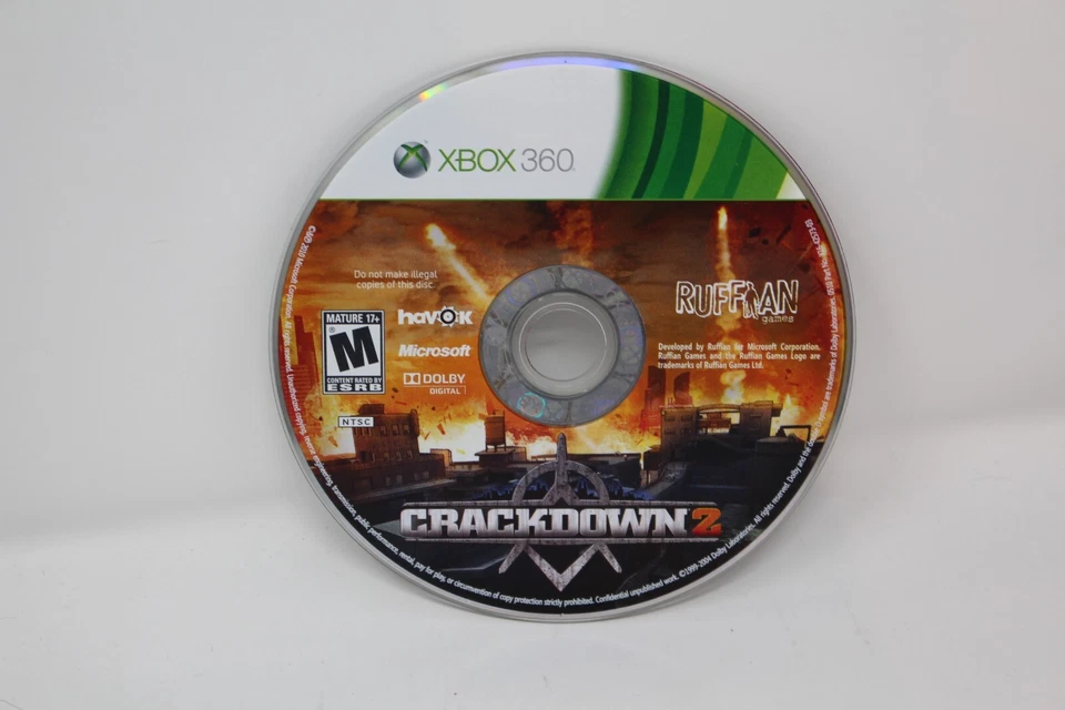 Crackdown 2 Microsoft Xbox 360 - Disc Only - Tested - Image 1 of 1