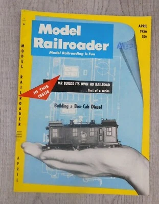 Model Railroader APR 1956 Vol. 23 No. 4 Trains Hobbies Mancave Vintage Magazine - Image 1 of 4