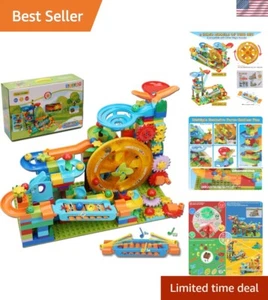 Waterwheel Piano Marble Run Toy - 233PCS Building Set for Kids Learning - Picture 1 of 8