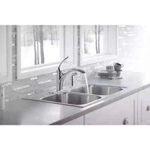 KOHLER Mistos R72508 CP Single Handle Kitchen Faucet Side Sprayer Polish Chrom - Picture 1 of 8