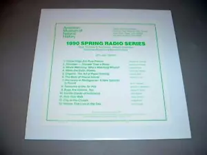 AMERICAN MUSEUM OF NATURAL HISTORY LP 1990 Radio Series, Dr. Thomas D. Nicholson - Picture 1 of 1