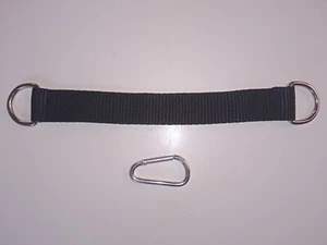 Double Ended 4mm Welded Metal D Ring 20cm 30cm 40cm Strap Fixing Accessory - Picture 1 of 5