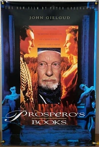 PROSPERO'S BOOKS LAMINATO ORIGINALE UN FOGLIO POSTER FILM PETER GREENAWAY (1991) - Foto 1 di 1