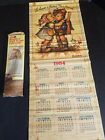 Vintage Giftco Reversible 1984 Wooden Wall Scroll Calendar 32" x 12-1/2" 