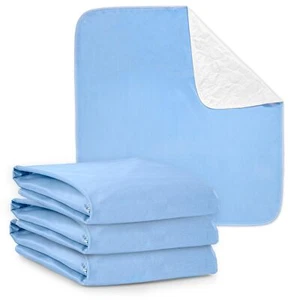Washable Bed Pads Reusable Waterproof Mattress Incontinence Pads 17x24 3 Pack - Picture 1 of 9