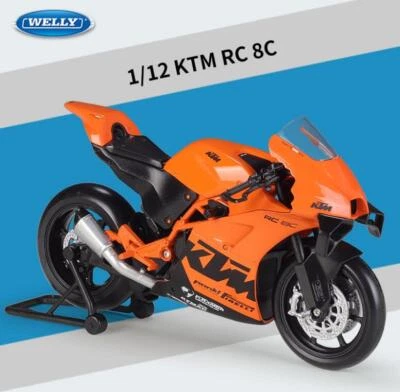 Free Shipping Welly 1:12 KTM RC8C Motorcycle Model Bike New in Box - Image 1 of 4