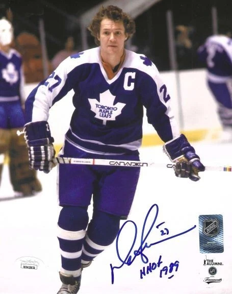 Signed 8x10 DARRYL SITTLER "HHOF 1989" Toronto Maple Leafs Photo JSA Witness Foto 1 de 1