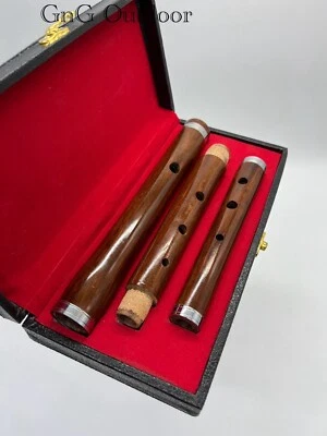 GNG Hand Made Sheesham Wood Irish D Flute with Hard Case, Size 23" Long in 3 Parts