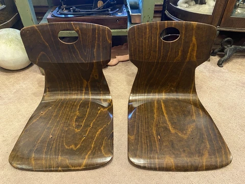 Set of 2 SoliWood Bent Wood Chair Shells - No Legs - Made in Germany Cover