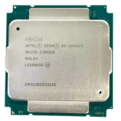 INTEL XEON E5-2699 V3 SR1XD 2.30GHz 45MB LGA2011-3 18-CORE CPU PROCESSOR - Image 1 of 3