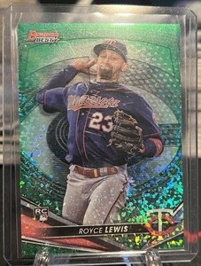 2022 Bowmans Best Royce Lewis Green Refractor /99 Card #65 Twins