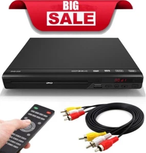 DVD Player All Region Free DVD CD Disc Player AV Output USB Remote Control P1H9 - Picture 1 of 12
