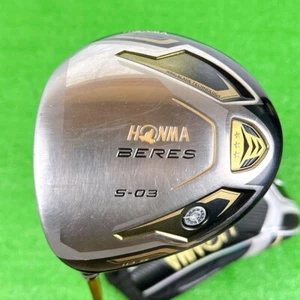 Lefty HONMA BERES S-03 Driver 10.5 Flex R Regular ARMRQ8 49 3S w/Head Cover - Picture 1 of 10
