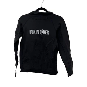 Skin Diver boys rash guard long sleeve hooded black Size: XL - Picture 1 of 7