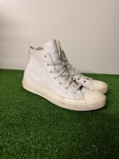 Converse 6 All Star Chuck Taylor High Top White Leather Bumpers Sneakers trainer