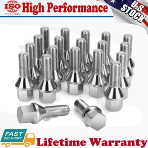 20Pcs Chrome 12x1.25 19 mm Hex Wheel Lug Bolts 6511051AA For 12 - 16 Dodge Dart - Picture 1 of 19