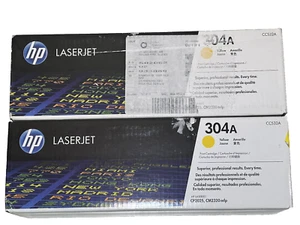 HP 304A Yellow Toner Cartridge CC532A Printer Ink Laserjet 2019 Sealed (1 EA) - Picture 1 of 6