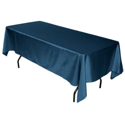 Tablecloth Satin Rectangular Seamless 60 x 144 Inch By Broward Linens - Image 1 of 2