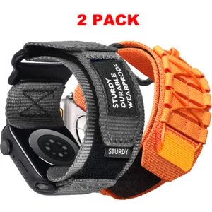 2PACK Rugged Band For Apple Watch Ultra 10/9/8/7/6/5/4/3/2/1 38 40 42 44 45 49mm - Zdjęcie 1 z 17