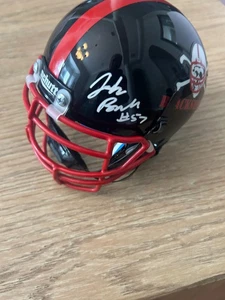 JOHN BULLOCK SIGNED HELMET NEBRASKA CORNHUSKERS HUSKERS FULL BLACK SHIRTS - Picture 1 of 5