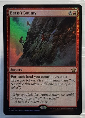 Brass`s Bounty - Rare/Foil/Hexerei - Magic: The Gathering Foundation - EN/NM - Bild 1 von 2