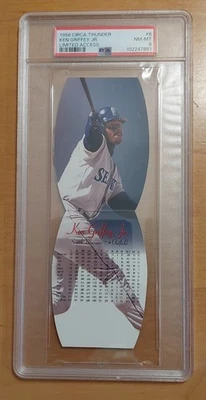 Tarjeta de béisbol Circa Thunder Ken Griffey Jr 1998 acceso limitado - PSA 8   Foto 1 de 3