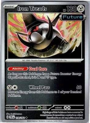 Iron Treads Reverse Holo Uncommon SV05: Temporal Forces 118/162 NM - Image 1 of 2
