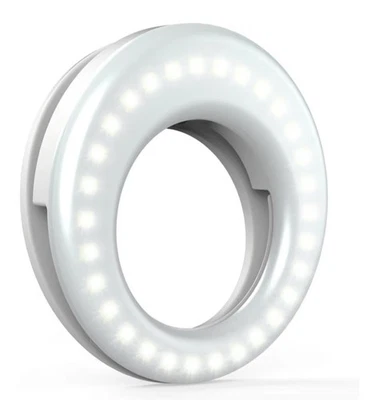 NWOT QIAYA Selfie Clip-On Ring Light-3 Brightness Levels, Portable, Rechargeable - Image 1 of 4