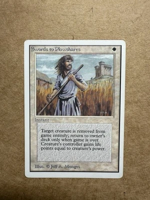 Magic: The Gathering Swords To Plowshares  Unlimited NM - Image 1 of 2
